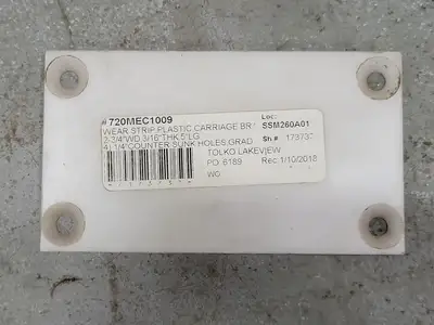 2-3/4"WD 3/16"THK 5"LG Plastic Carriage 720MEC1009