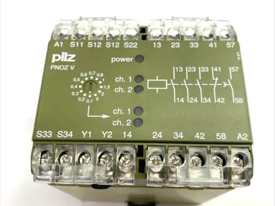 Used Pilz Safety Relay 2-Channels PNOZ V 3 s 24 V DC Relays & Switches Michigan US | Maverick Industrial Sales #1401884
