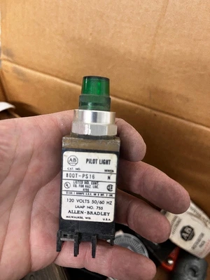 Box of Industrial Electrical Parts and Controls Including Allen-Bradley, Relays, Adapters, and Connectors