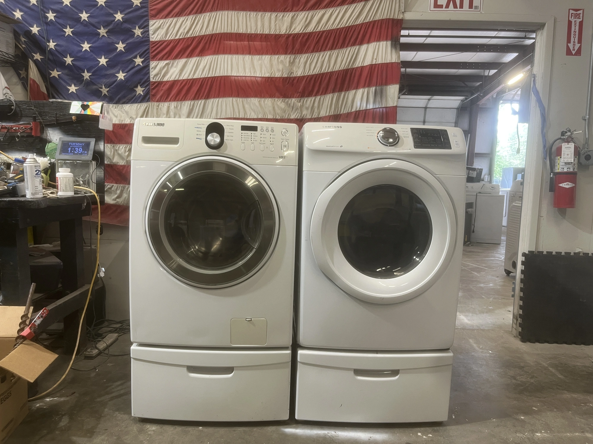 Used SAMSUNG FRONT LOAD SET Washers Michigan US | Miedema Asset Management Group #1413847