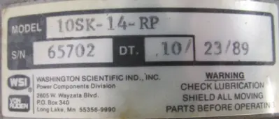 USED OLSEN CONTROLS VA-10-4-15-100-B1 SERVO MOTOR 10SK-14-RP VA10415100B1