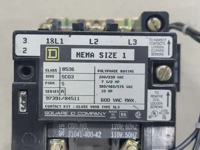 USED SQUARE D 8536SCO3V02S