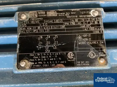 N/A 10/7.5 HP Twin Motion Vacuum Mixer, S/S