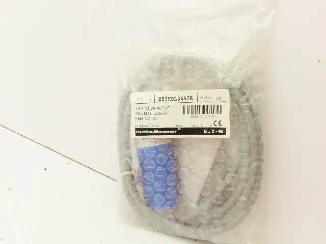 Eaton E53KBL34A2E Tubular Capacitive Proximity Sensor 35mm Range 6' Cable