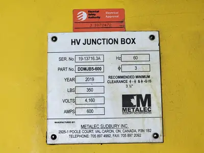USED METALEC DDMJB5-600