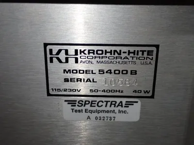 USED KROHNHITE 5400B