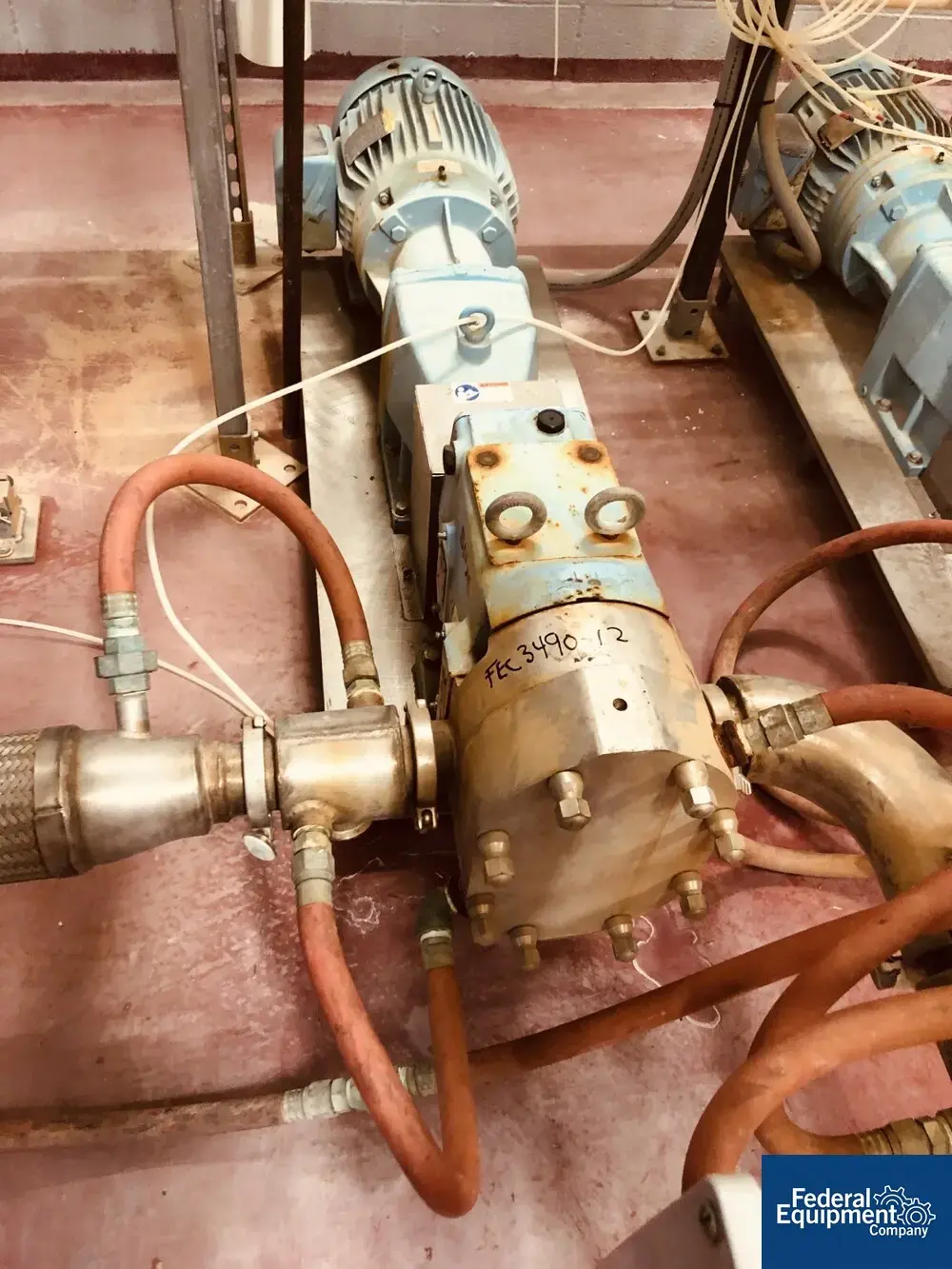 USED Waukesha 2.5" Waukesha Rotary Lobe Pump, S/S, 7.5 HP
