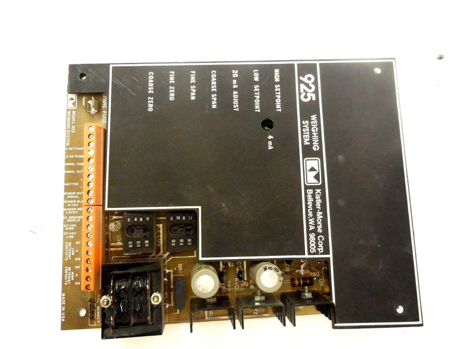 KISTLER MORSE 63-1066 PC BOARD MODEL 925 631066