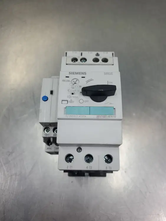 Used Siemens SIRIUS 3RV1031-4FA10 MANUAL MOTOR STARTER w/3RV1921-1M Module Starters South Carolina US | Palmetto Automation #1520516