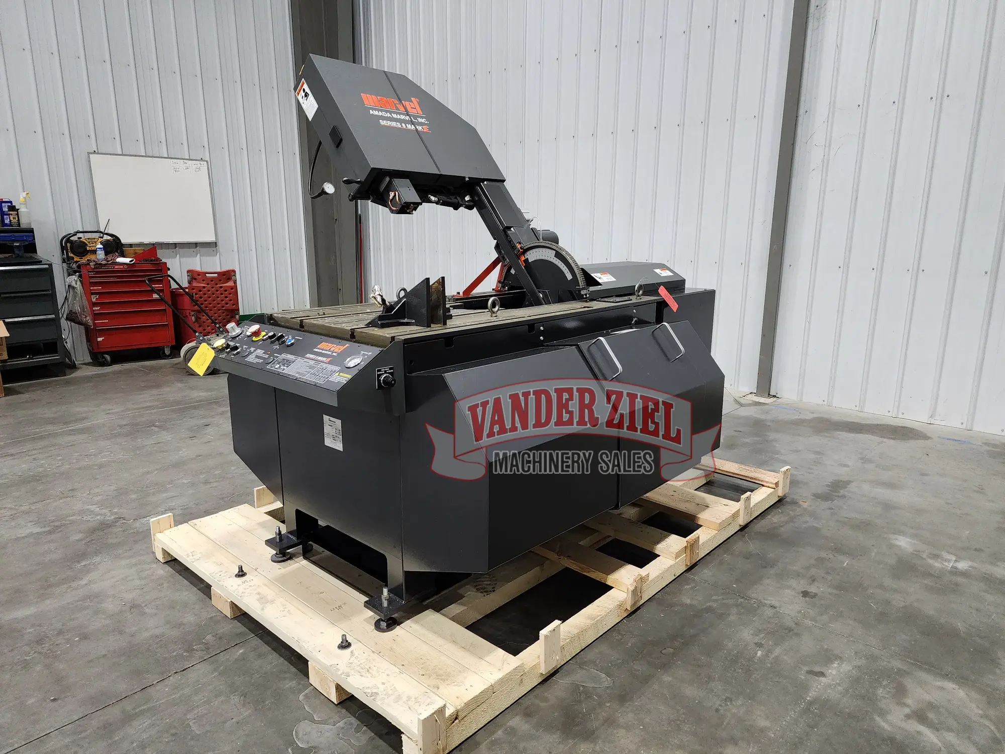 Marvel Series 8 Mark III Vertical Tilt-Frame Saw, 18″ x 22″ Capacity 460V– NEW