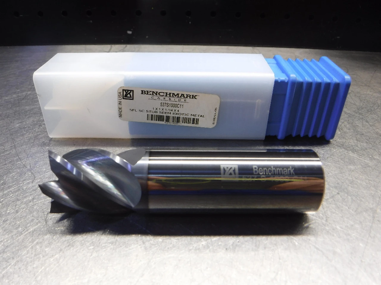 BenchMark 1" 5 Flute Carbide Stub Endmill 1" Shank 537S1000C11 (LOC2048C)