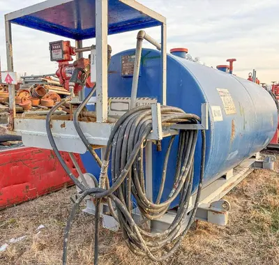 Used AFTERMARKET SKID-MOUNTED DIESEL FUEL TANK Stationary Fuel Tanks Pennsylvania US | East West Machinery & Drilling #1417818