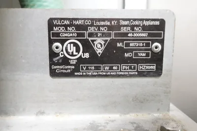 Used Vulcan C24ET10 Steam Cooking Equipment Texas US | OBR Equipment #1065110