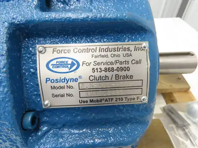 Force Control Posidyne 2.5-1S1-H5Q9 Pneumatic Clutch Brake 1-3/8" Shaft