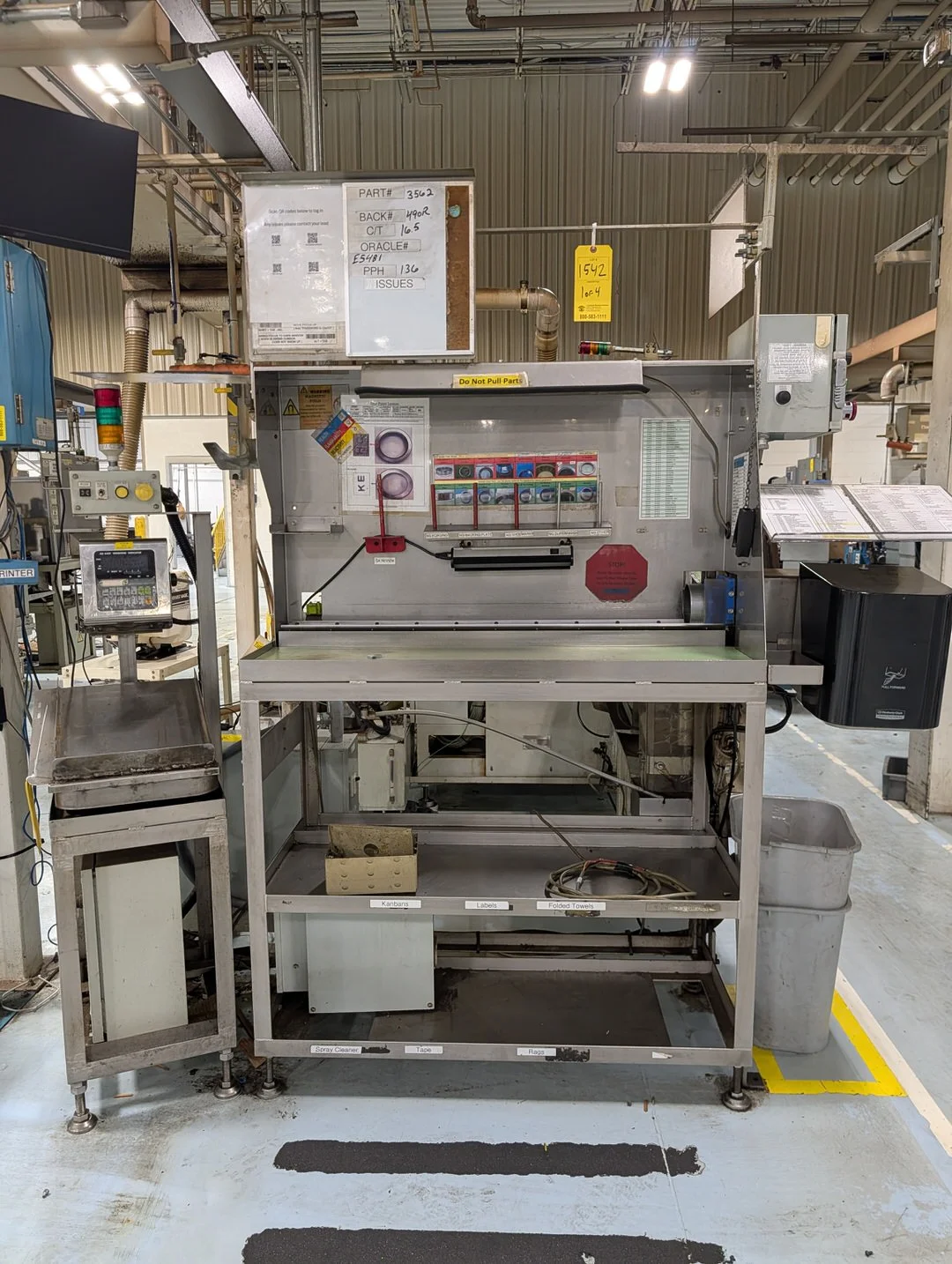 (2) Visual Inspection Tables W/ (2) Touchscreen Modules & (2) Acer Monitors