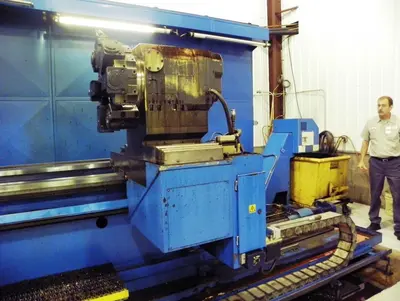 39"/120" x 98"/157"BINNS & BERRY Universal Sliding Bed Gap Lathe