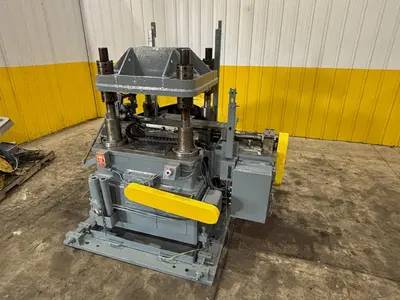40 TON RLM MODEL #R40 4-POST CUTOFF PRESS & SERVO DIE ACCELERATOR: YOBRO #23887