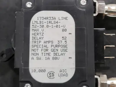 Used AIRPAX LMLB1-1RLS4-52-30.0-1-01-V Switchgears British Columbia CA | Lenmark #244749