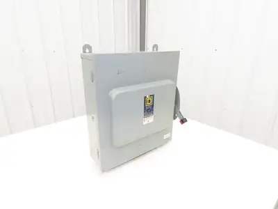 Square D HU661RWK Safety Disconnect Switch 30A 600V 6 Pole Non Fused 3R
