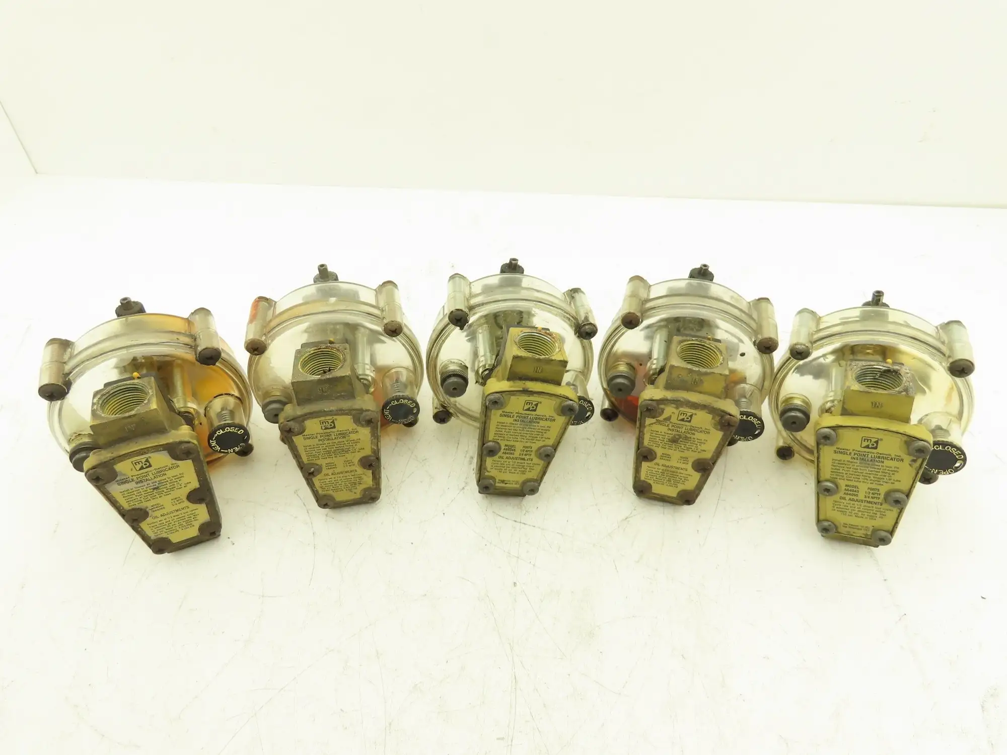 Master Pneumatic A64065 Lubricator 3/4" NPT Single Point Air Lot of 5