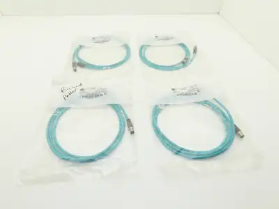 Allen Bradley 1585D-M4TBDM-2 Ethernet Media Patchcord M12 Male 2M Ser B Lot of 4