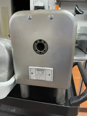 Used Hobart Used Hobart 4812 Commercial Meat Grinder Motor with Grinder and Slicer Attachments 120V Grinders / Shredders - Food Illinois US | Falcon Restaurant Supply #1373529