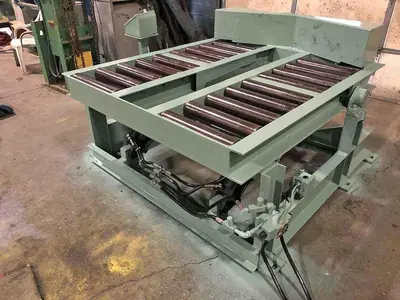 USED BRANER EXIT SPLIT CONVEYOR / COIL TIPPER
