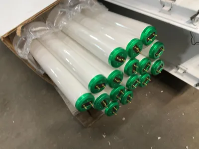 4 sets of drop ceiling light with bulbs