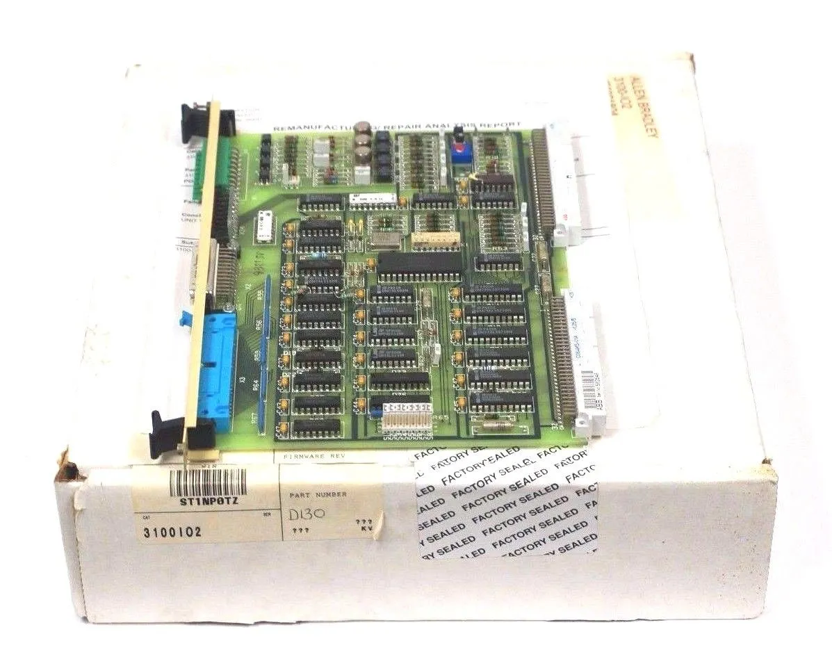 ALLEN BRADLEY 3100-IO2 TRANCEIVER BOARD IOD86-TR REPAIRED