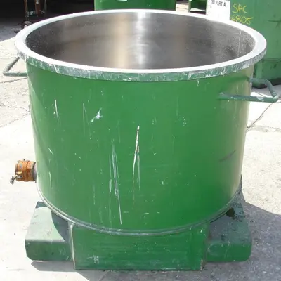 SPC6806  Mixer and Blender 100 gallon Ross change can Stainless Steel 39.25" inside diameter 27.5" inside height