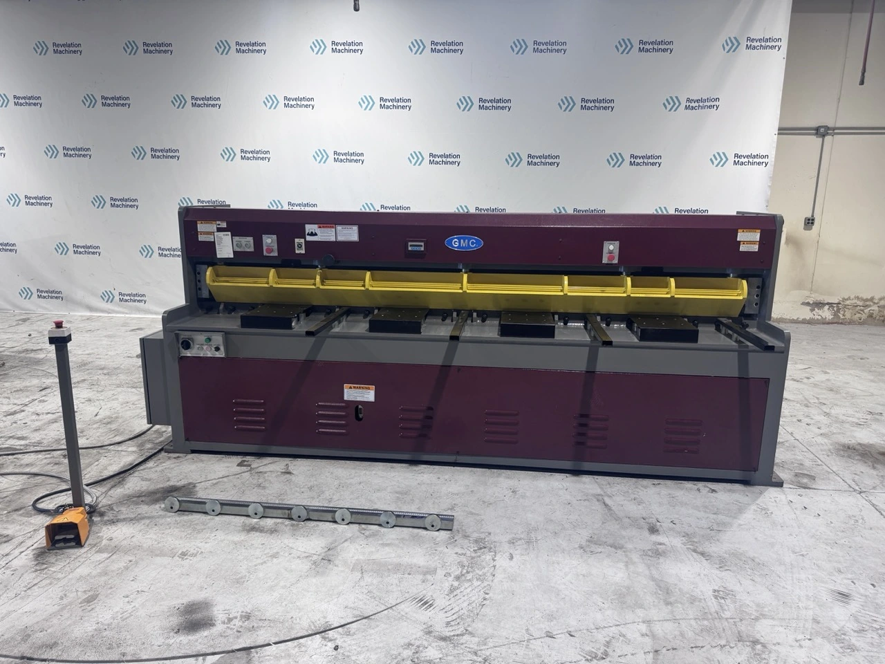Used 2025 GMC MACHINERY 10X0 GAUGE HEAVY DUTY HYDRAULIC SHEAR (HS-1010E) Power Squaring Shears (Gauge) Illinois US | Revelation Machinery #1413980