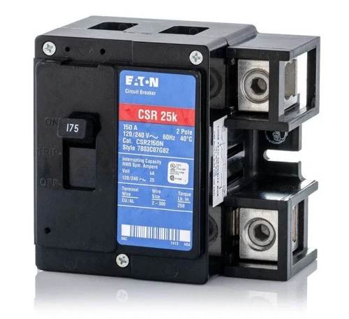 Eaton CSR2150N Circuit Breaker, Type CSR, 150A, 2-Pole, 120/240V [New]