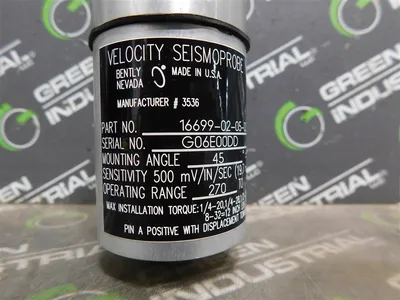 Bently Nevada 16699-02-05-02 Velocity Seismoprobe 270 to 60,000 CPW New No Box