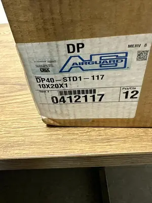 New | in-Stock AIRGUARD DP40-STD1-117 10X20X1 HVAC Parts and Equipment Ohio US | Surplus Asset Holdings #1246220