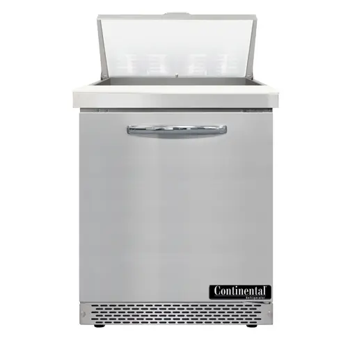 Continental D27N8-FB 27" Designer Line Sandwich/salad Prep Table W/ Refrigerated Base, 115v