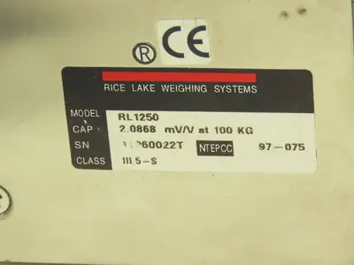 Rice Lake Weighing Systems RL1250 Stainless Steel Load Cell Sensor