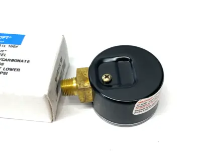 New | in-Stock Ashcroft Pressure Gauge, 1/8" NPT, 1-1/2" Face, 0/160psi Universal Pressure Meters Michigan US | Maverick Industrial Sales #1401326