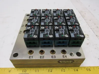 Rexroth Crouzet 81501025 Pneumatic Logic Component And Element Manifold Assembly