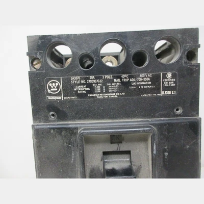 Westinghouse JA 70 Amp Breaker