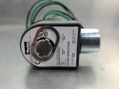 Parker 04F20C1E08ACF4E05 (110/120VAC) Gold Ring Solenoid Valve. 6E-13