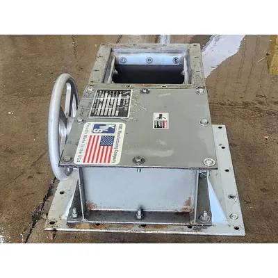 Used KWS Manufacturing 9" Rack and Pinion Slide Gate Roller Maintenance Valve