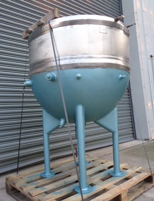 400 L S/S JKTD Open Top Hemispherical Mixing Tank