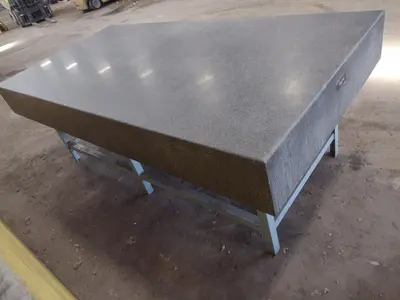 8' X 4' X 10" CHALLENGE PRECISION LAYOUT INSPECTION GRANITE TABLE: STOCK #23800