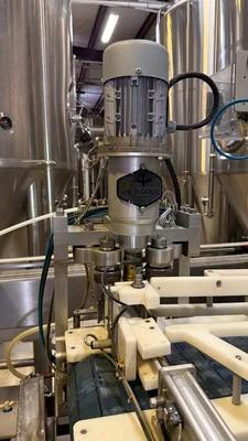Wild Goose 4 head filler and seamer with depalletizer