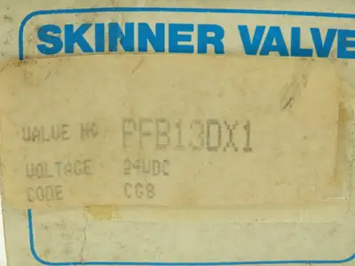 Honeywell Skinner PFB13DX1 Solenoid Valve PFB NO 24VDC 75 PSI 1/8" NPT