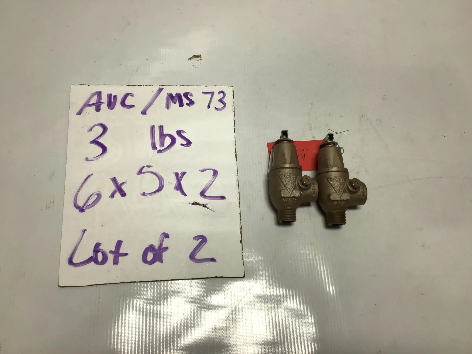 Watts 30L Water Pressure Safety Relief Valve(Lot of 2)