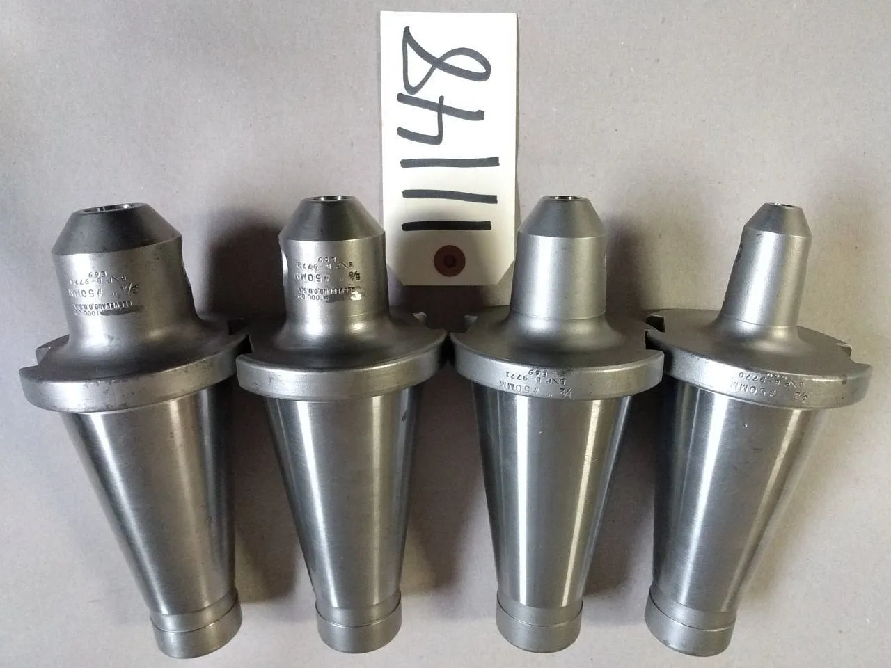 WELDON #50 TAPER TOOL HOLDERS (SET OF 4)