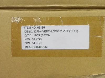 Wilton Verti-Lock 6" Machine Vise 7.5" JO 63186/1275N (STK)
