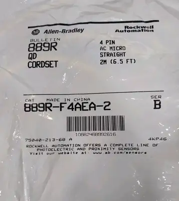 Allen Bradley 889R-F4AEA-2/B Cordset Yellow Loc5D5