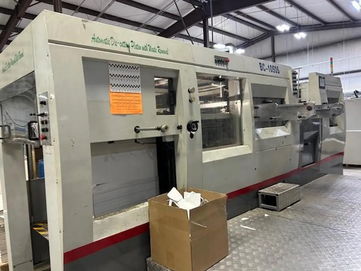 2012 DGM BC 1050 S Diie Cutter with Stripping